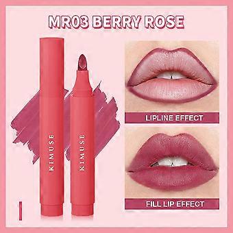 Langlebiger Lippenstift, Lipliner, Lipgloss, mattes flüssiges Lipglaze, 9 Farben