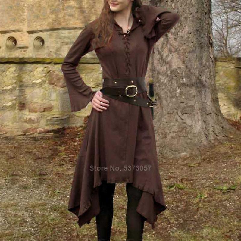 רנסנס נשים שמלת ליל כל הקדושים תחבושת מוצקה תחפושות קוספליי מימי הביניים האנטר ארצ'ר וינטאג' קרנבל מסיבה וסטידו מידות גדולות