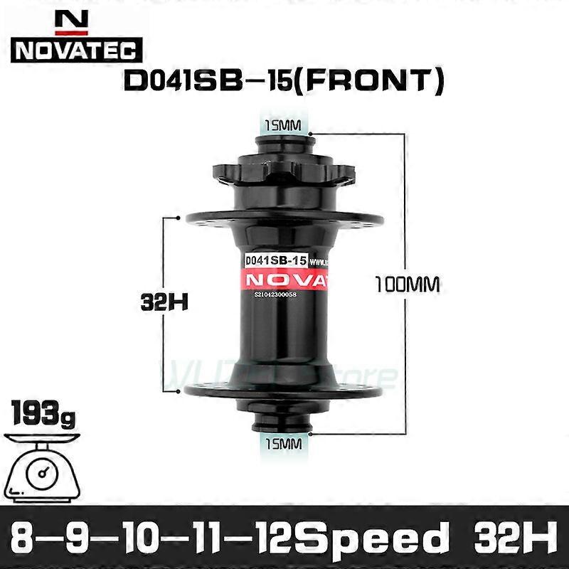 Novatec Boost hub D041SB-15 15x110mm mtb front hub 32 hole Thru 15x100mm