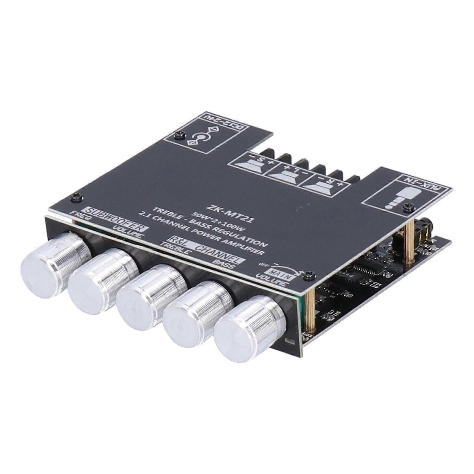 Digital effektförstärkarmodul 2.1 bas hög effekt vänster höger kanaler effektförstärkarkortlåda