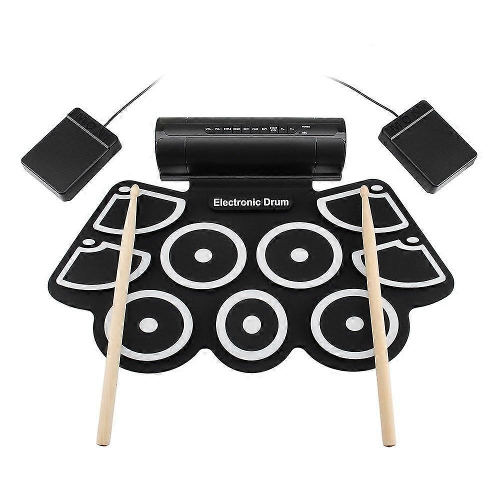 Percussion Instrument Thickened Silicone Hand-Rolled Drum Set Jazz Drum Usb Electronic Drum