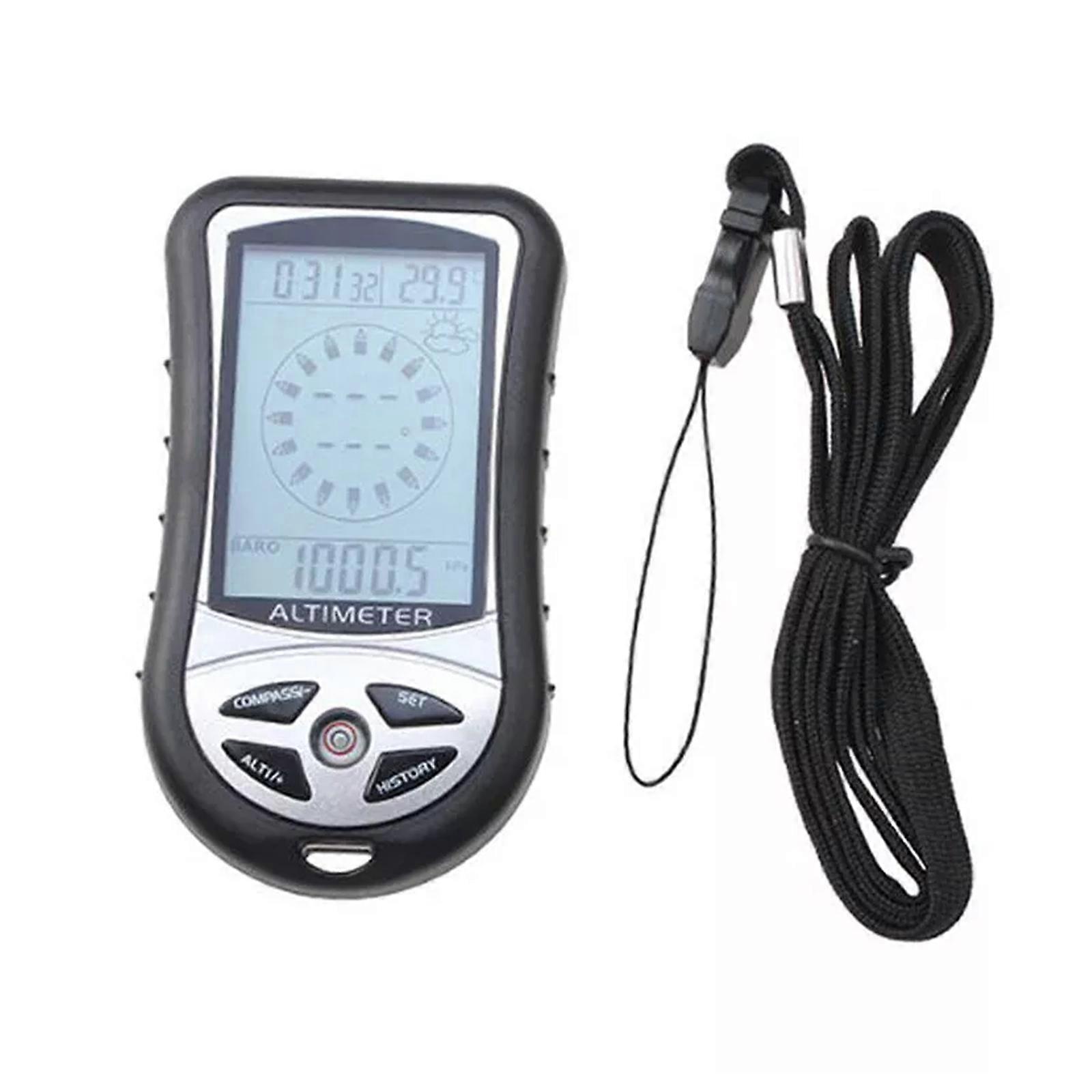 Portable Multifunction Altimeter Digital Compass Clock Barometer Thermometer