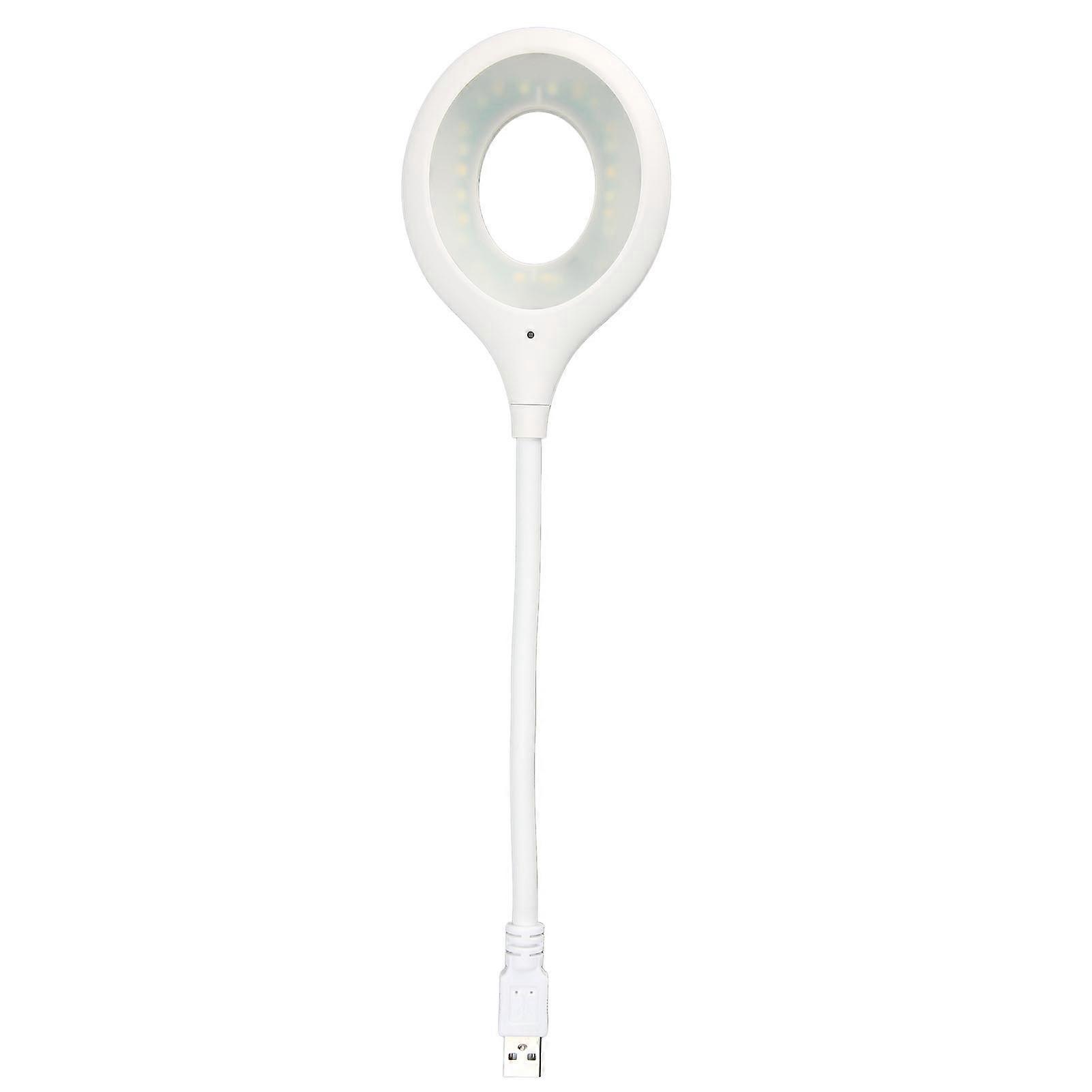 USB Voice Reading Light 24 LED Beads Artificial Intelligence Voice Control Desk Light for Home Travel 1Pcs