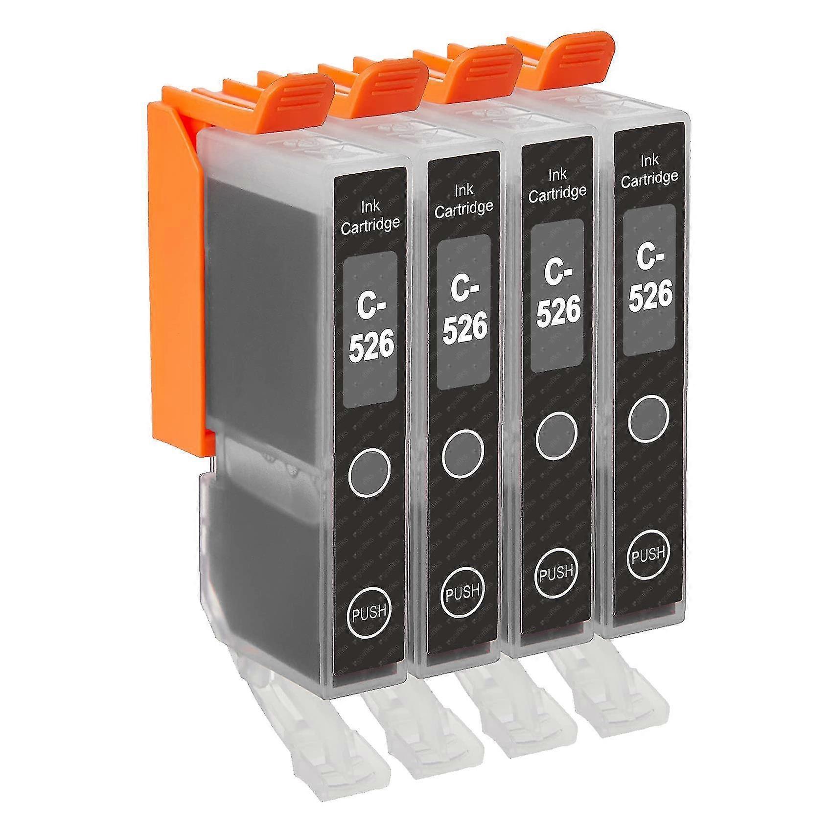 4 Grey Ink Cartrids To Replace Cli-526gy Compatible/non-oem From