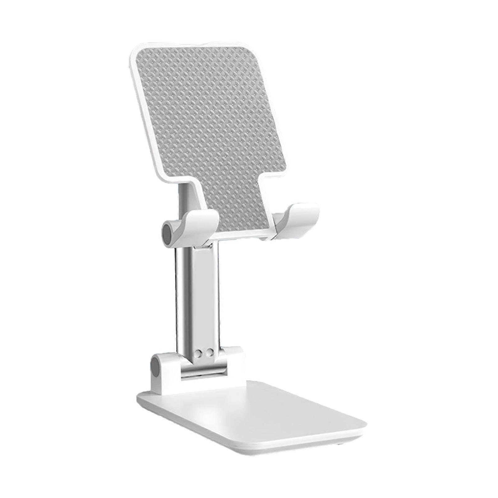 Phone Support Tablet Stand Holder Stretchable ABS Desktop Support for Watching VideoWhite