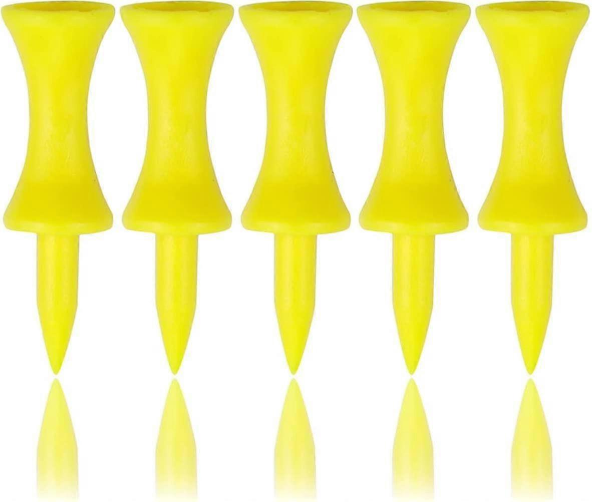 Golf Wheel Ball Nails,golf Tees Plastic 43mm 100 Countyellow