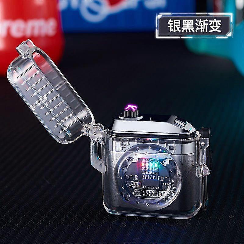 Rechargeable Dual Arc Plasma Pulse Lighter Waterproof Windproof Flameless Electric Lighter (Gas Not Included)