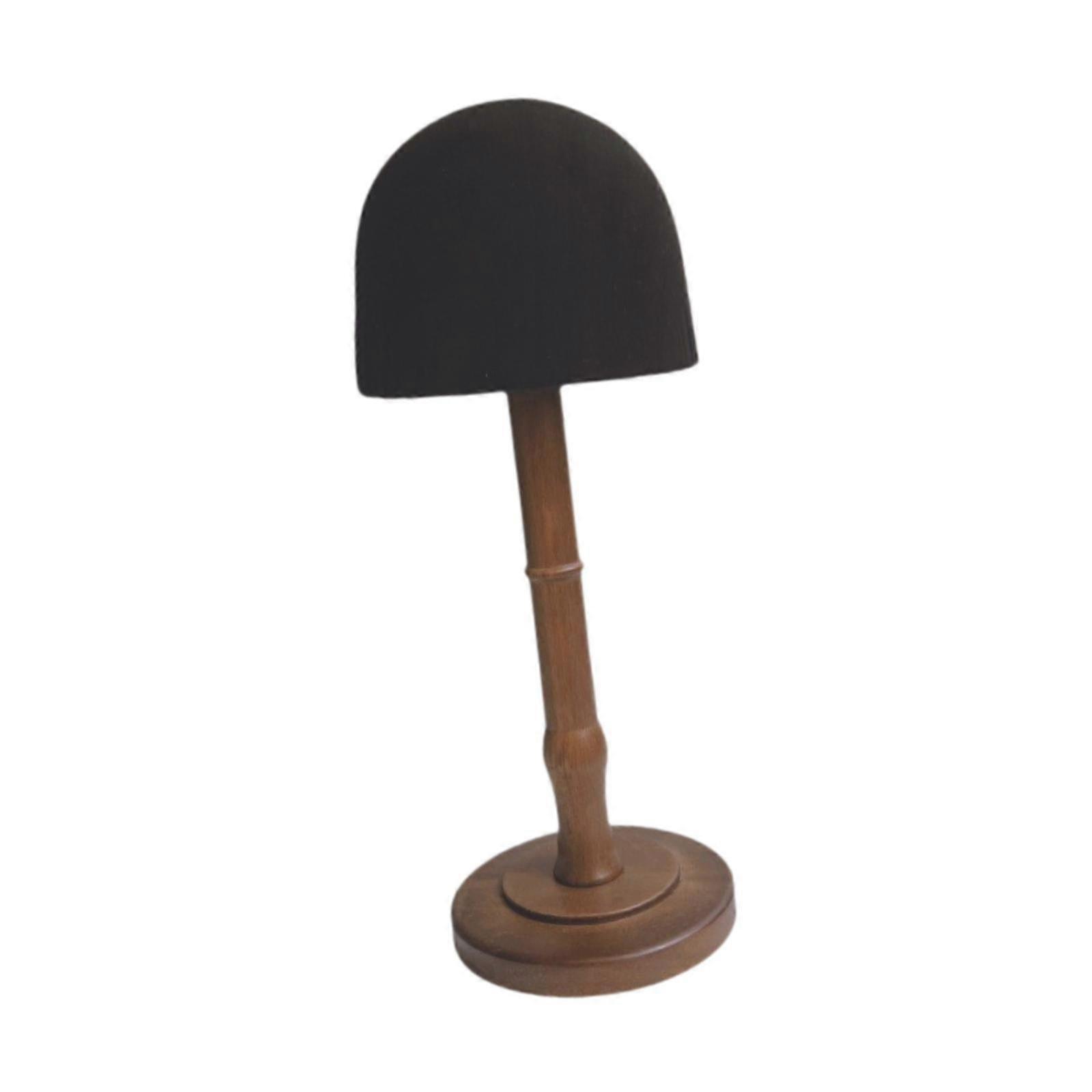 Wig Holder Display Solid Wood Base Cosmetics Counters Tabletop Rack Hat Rack