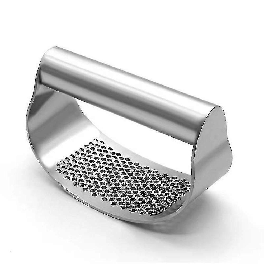 Manual Press Crusher Squeezer Tool Stainless Steel Masher Kitchen Gadget