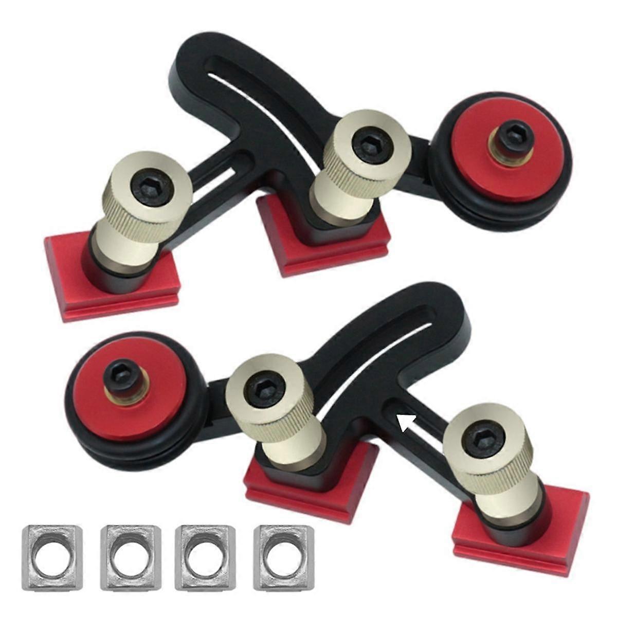 Anti-Rebound and Safe Push-in of Woodworking Bearing Roller Press Auxiliary DIY Tool Feather Board Flip Table