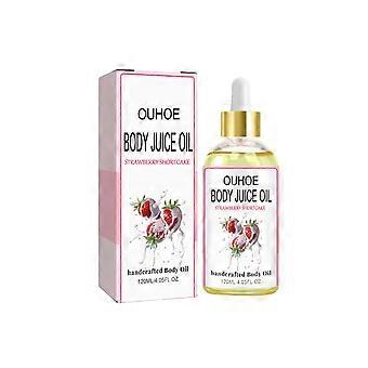 Body Juices Oil Strawberry Handmades Natural Perfume Ladies Strawberry Body Oil Moisturising 120ml