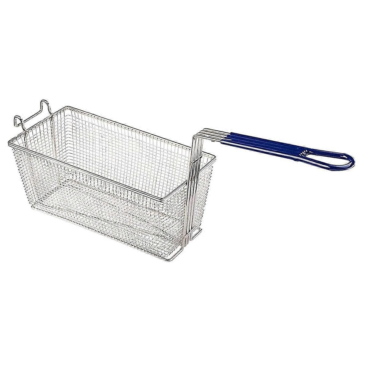 Deep Fryer Baskets with Non- Handle Nickel Plating Heavy Duty Construction Deep Fryer Basket