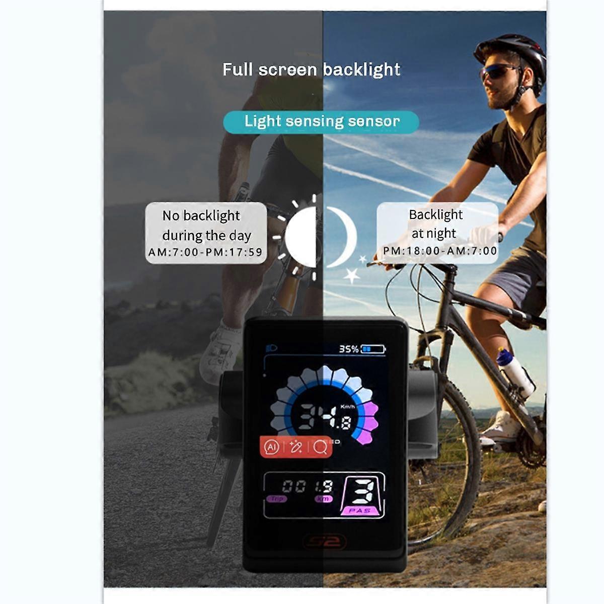 Sähköpyörä 24-60V 5-nastainen värinäyttö LCD-näyttö moottorin nopeusmittari skootterin ohjauskytkin sähköpyörän lisävarusteet UKS2+