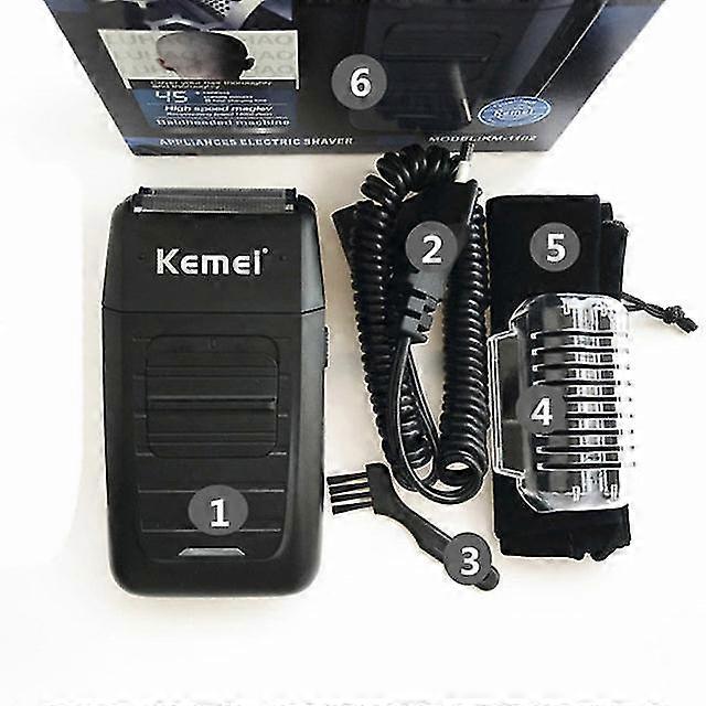 Electric shaver reciprocating men razor 3 blade beard trimmer professional shaving machine with sideburns trimmer
