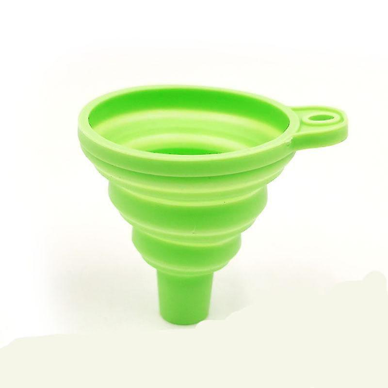 2pc Funnel Silicone Collapsible Funnel Folding Liquid Oil Dispensing