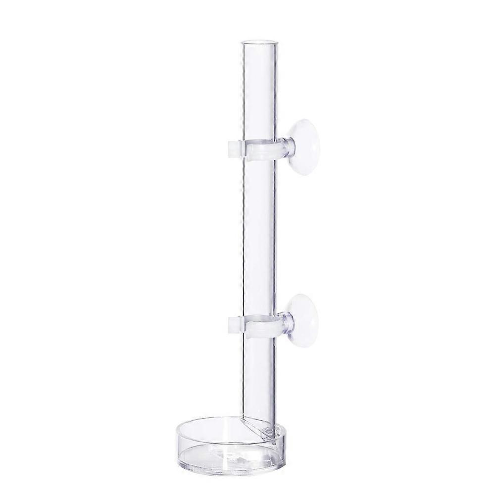 35cm Acrylic Shrimp Feeder Tube Feeding Dish Bowls for Fish Tank Aquarium Shrimp Fish, with 2 Sucti