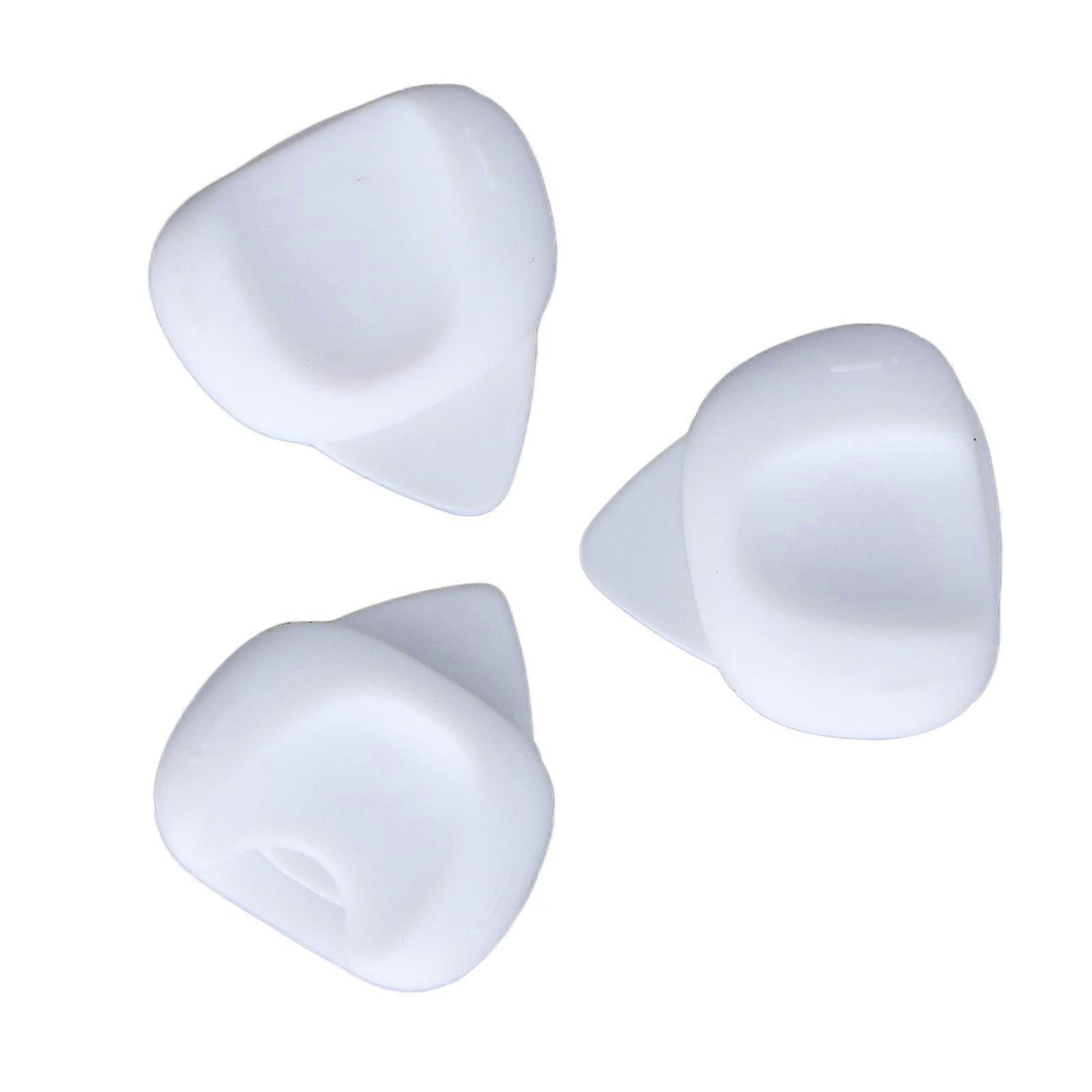 Guitar Picks Hand Position Corrector Silicone Non Slip 3 Sizes Guitar Picks for Beginners White