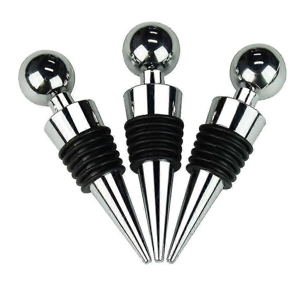 3 Pcs Bottle Stopper, Bottle Saver Beer Saver Sealer (round)