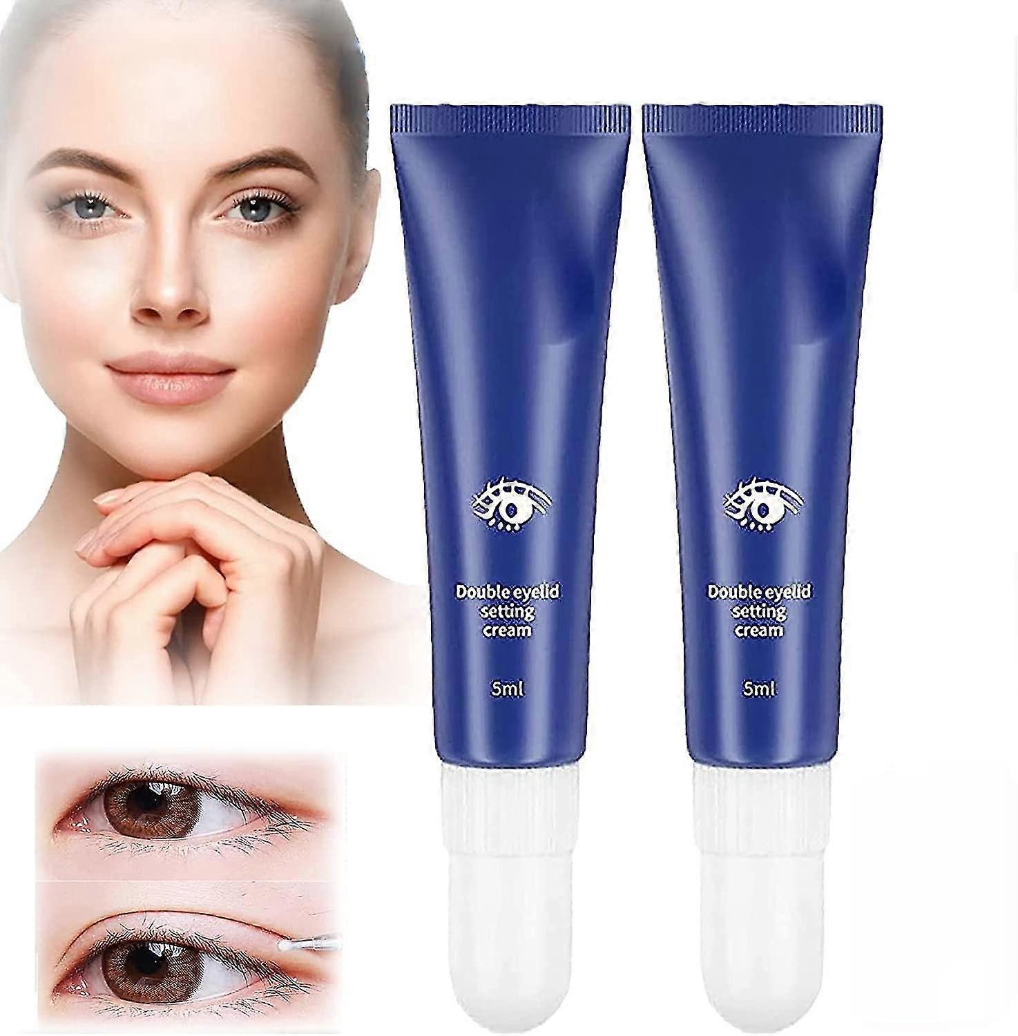 2pcs Lifting Eyelid Defining Cream,double Eyelid Shaping Cream, Long-acting Invisible Double Eyelid Shaping Cream