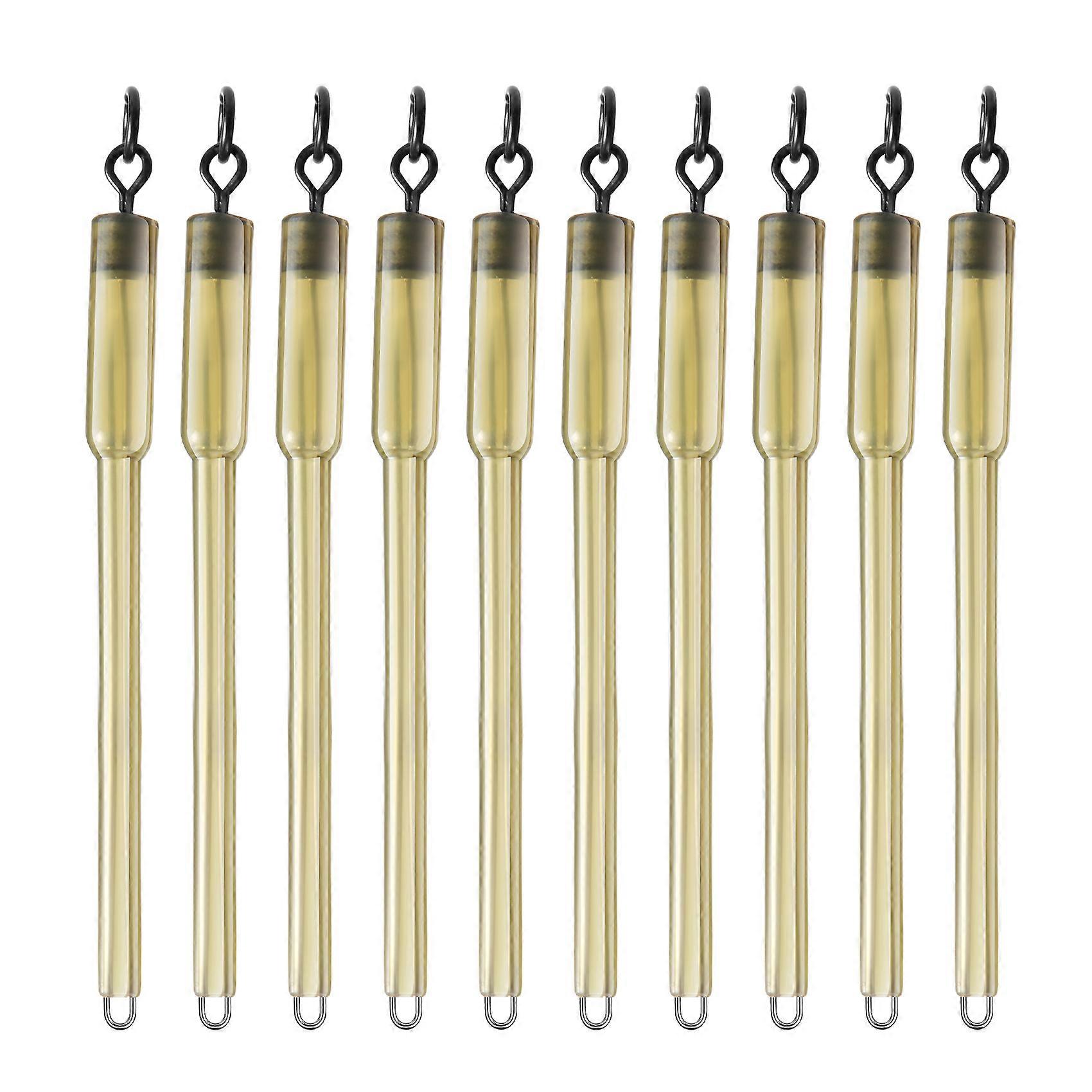 10Pcs Carp Fishing Connector Swivels PVA Tube Bags Stems Solid Bag Stems Lead Insert End Terminal T