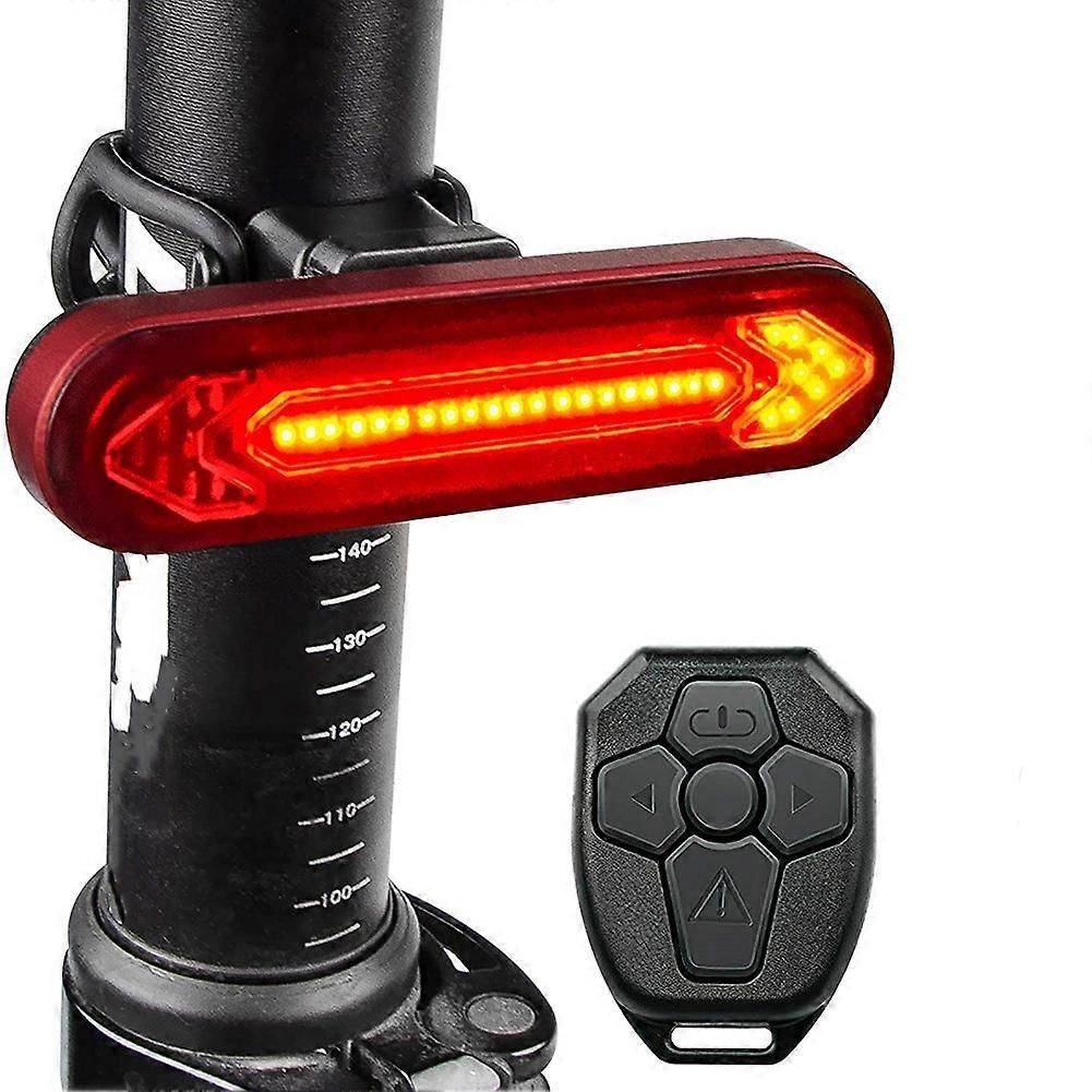 Bike Tail Light with Turn Signal/Remote Controller Rechargeable LED Bike Taillight, Safety Cycling