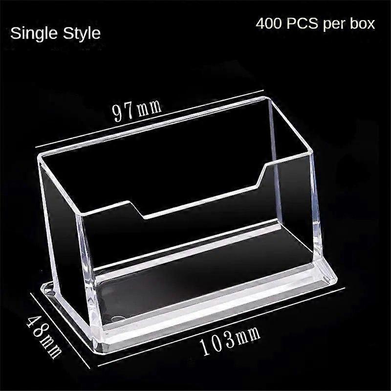 Strong And Sturdy Business Card Storage Box Transparent Business Card Rack Card Memo Storage Supplies
