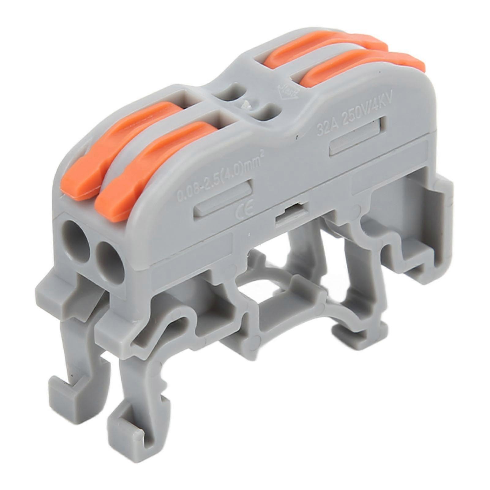 30pcs Rail Type Compact Wire Splicing Connector Fast Wiring Terminal Block for Lighting
