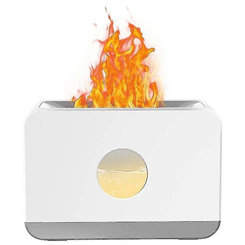 Flame Diffuser, Essential Oil Diffuser With Flame Light Air Humidifier 220ml Aroma Diffuserfor Home