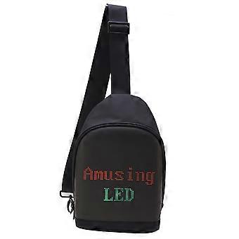 Schultertasche mit LED-Anzeige, multifunktional, verstellbar, wasserdicht, USB-Stromversorgung 5 V, 2 A