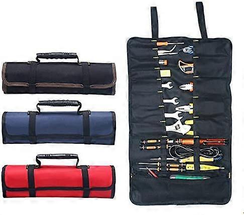 Tools Bag BE-TOOL 22 Pockets 600D Oxford Canvas Tool Roll Up Bag Tote