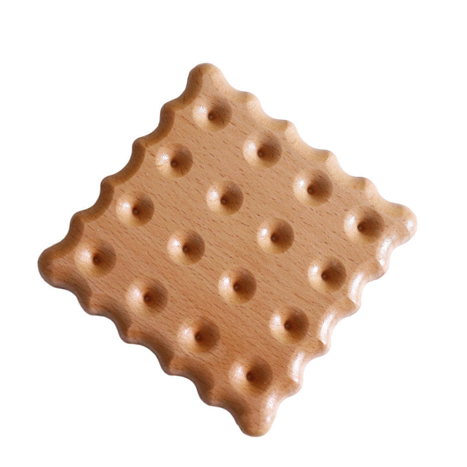 Wooden Coaster Lotus Root Slices Cookies Flowers Table Coaster Versatile Insulation Pad for Home Decoration