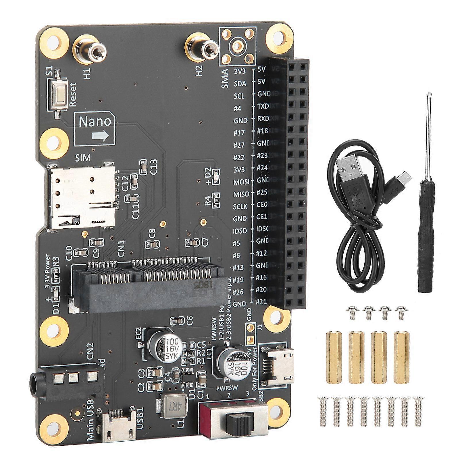 3G/4G LTE Base Hat For Raspberry Pi 4/3/2/B+ Module Computer Board to USB with SIM Card YEMMA