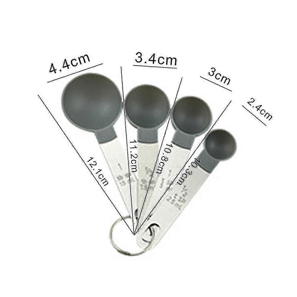Measuring Cups And Spoons Set,8 Piece Stackable Stainless Steel