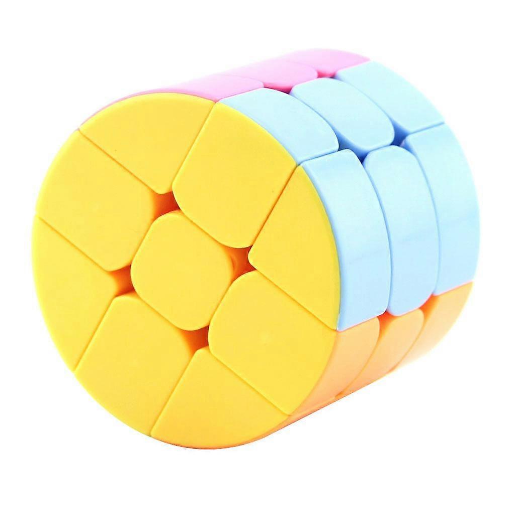 3x3x3 Cylindrical Irregular Speed Magic Cube Twist Puzzle Intelligence Toys for Kids Adults