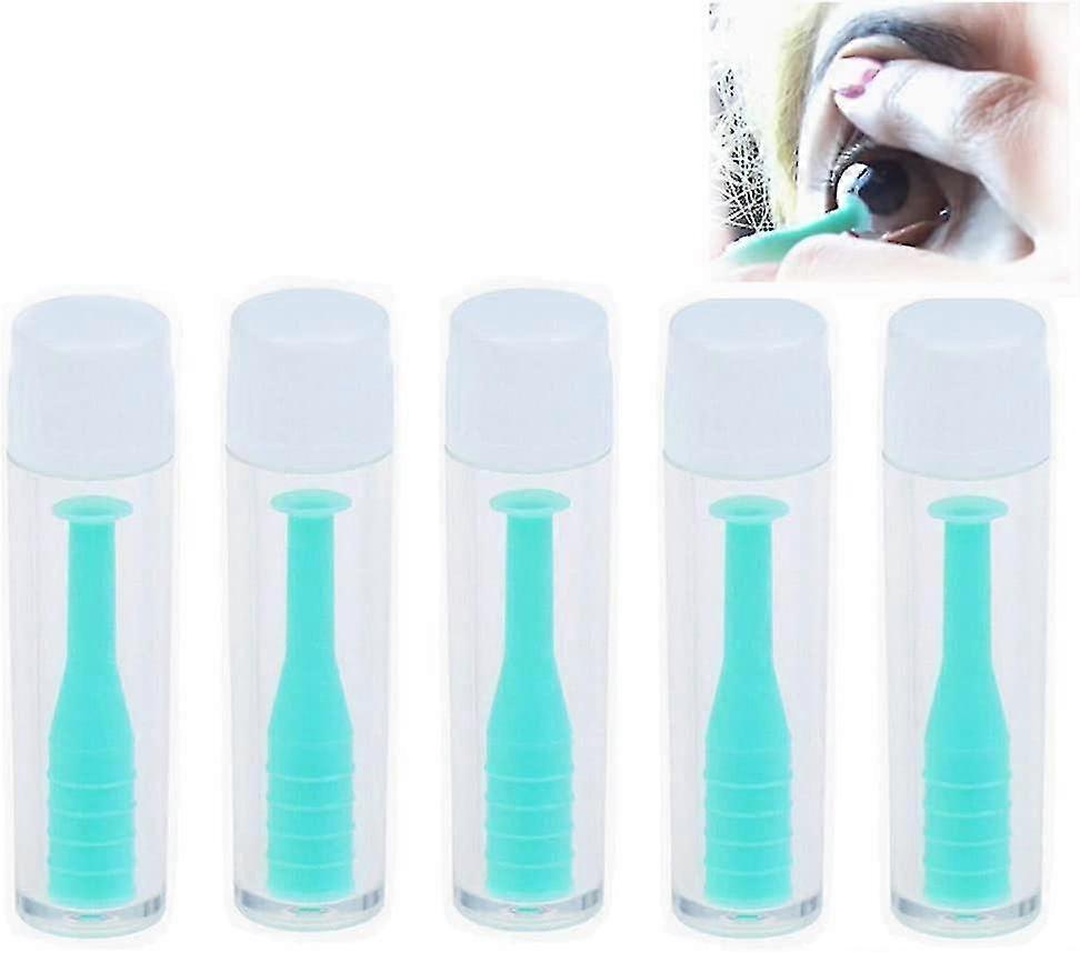 Hard Contact Lens Insertion & Remover Tool Rgp Plunger For Hard Lenses - 5 Pack