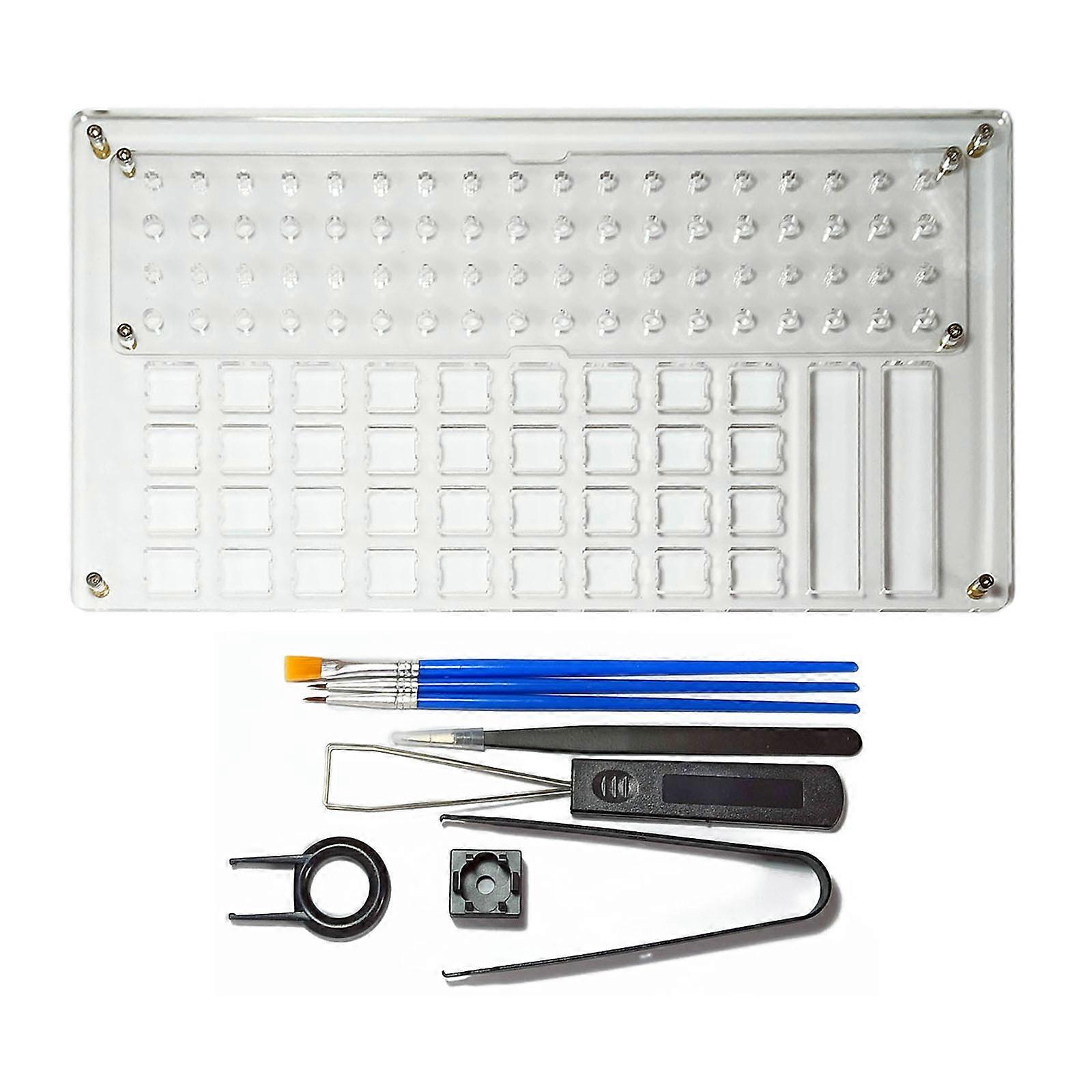 Lube Station Switch Tester Opener Lubrication Tool Kit with for Key Puller Lube Pens For Cherry Mechanical Keyboard 36 H