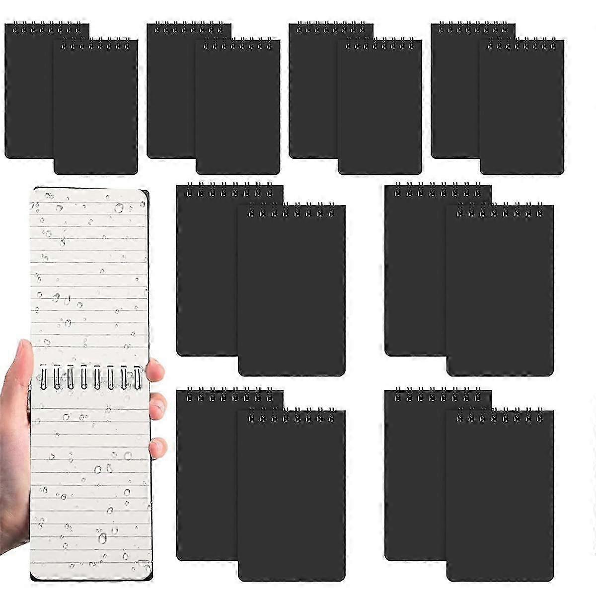 16PCS Waterproof Notebook 3x5 All-Weather Spiral Pocket Notepad Write in the Rain Waterproof Notepad