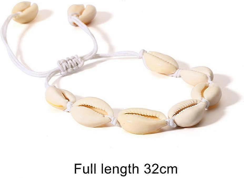2 Pcs Shell Necklace Bracelet, Shell Bracelet Shell Necklace Choker Shell