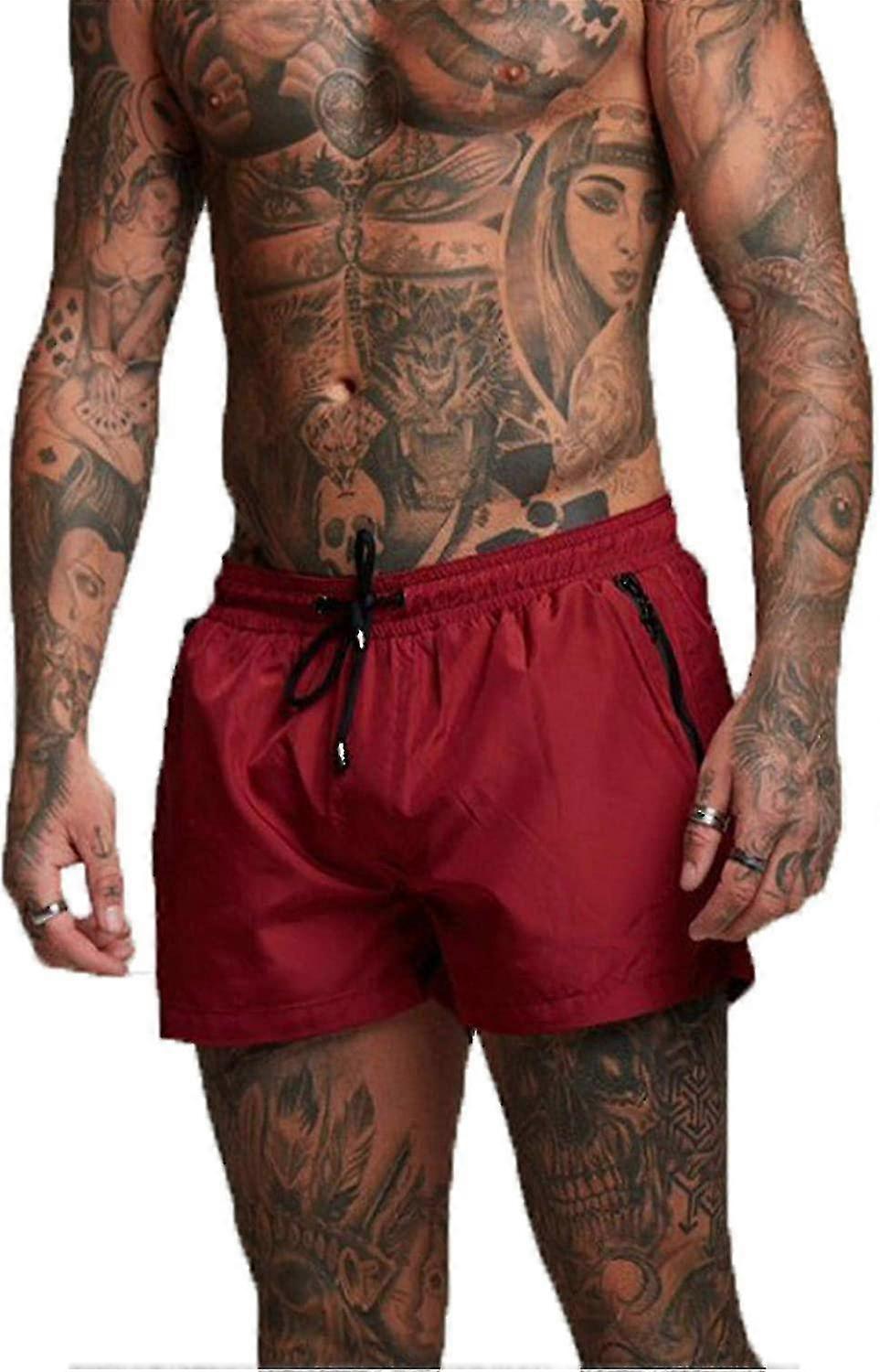 Svømmeshorts til mænd, Boxer badebukser, Vandsportsshorts, Hurtigtørrende