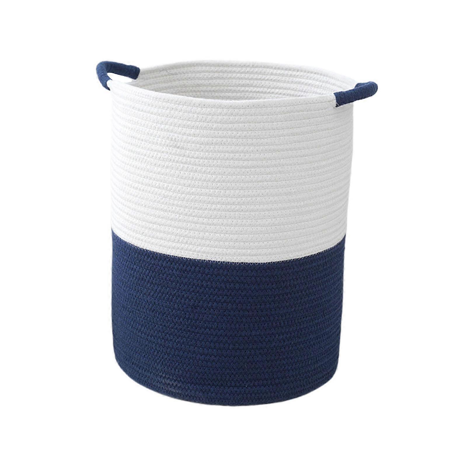 Laundry Basket Lightweight Clothes Hamper for Organizing Blankets Craft Room Blue