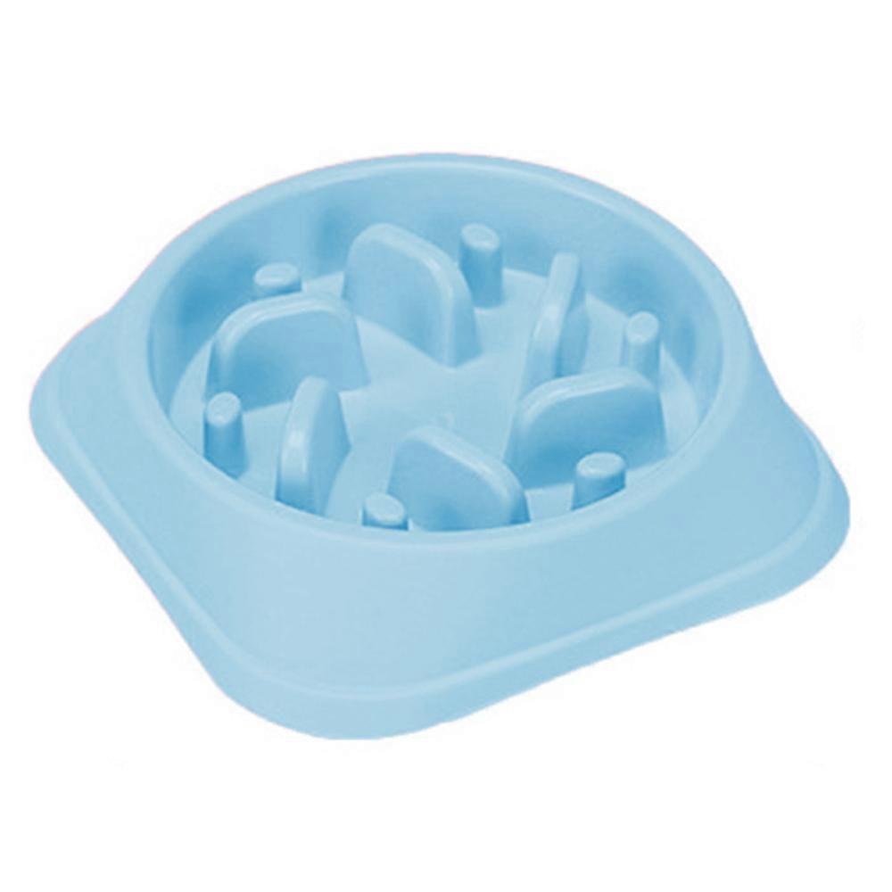 Slip Resistant Slow Feeder Pet Bowl, Slows Down Food, Reduce from Overeating, Improve Pets Digestion