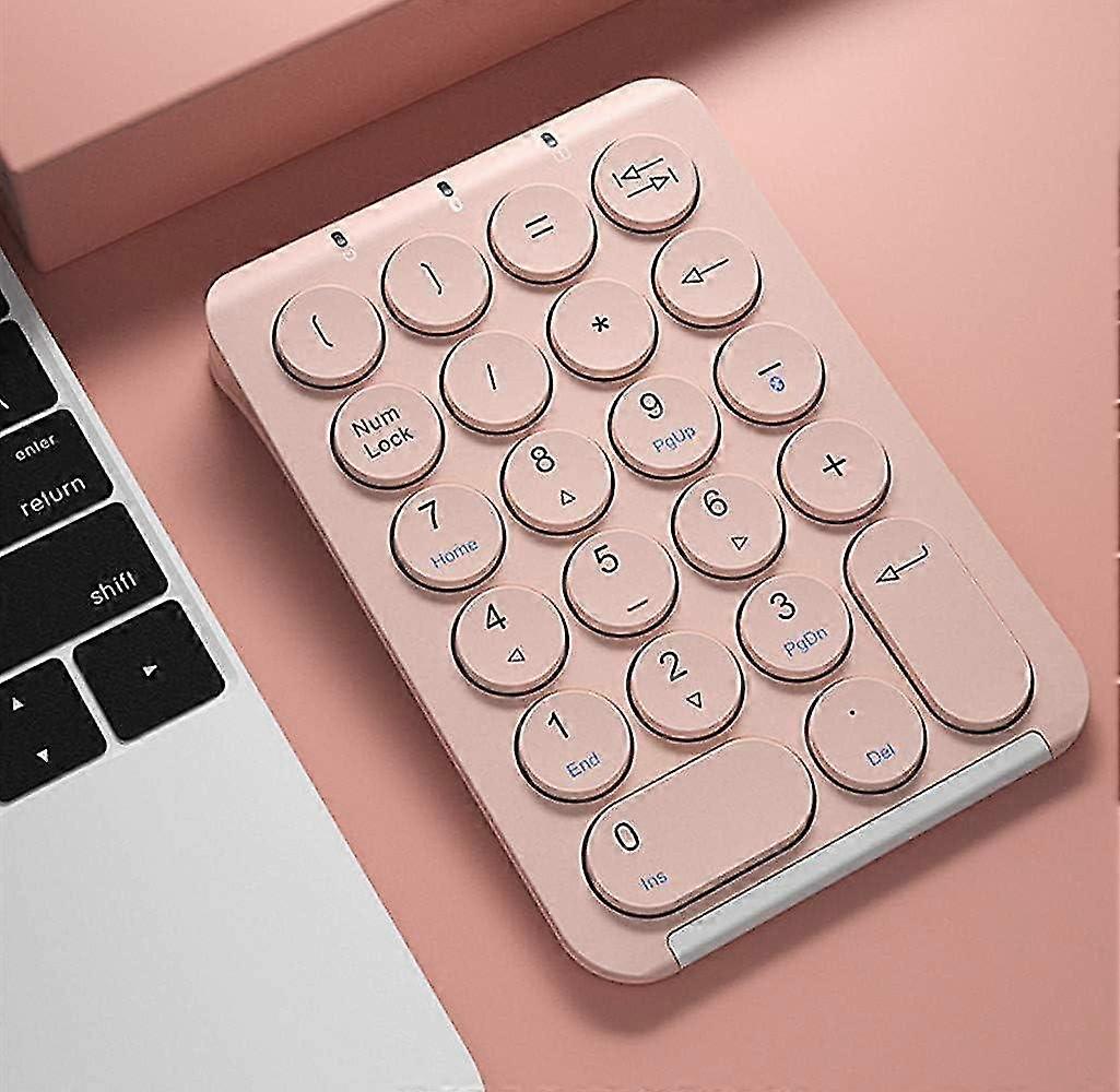 Mini Bluetooth Wireless Numeric Keypad Pink