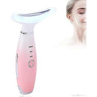 Facial and neck lifting machine, neck tightening massage machine, portable facial lifting and contraction anti-aging massager, used for wrinkle remova