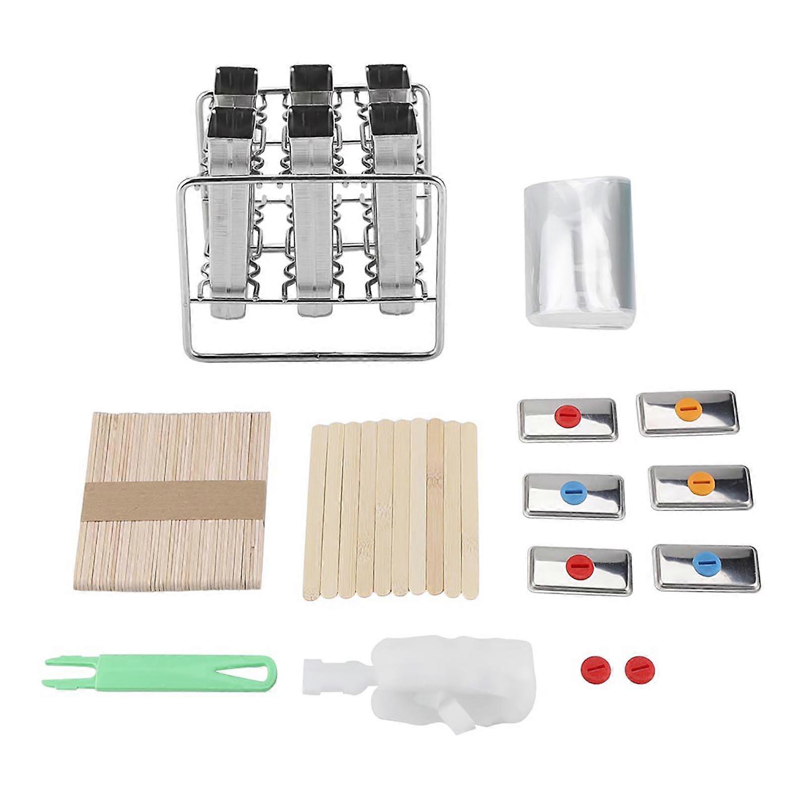 Stainless Steel Molds Ice Cream Industrial Home Kitchen DIY Ice Pop Mould Maker Tool(1#)