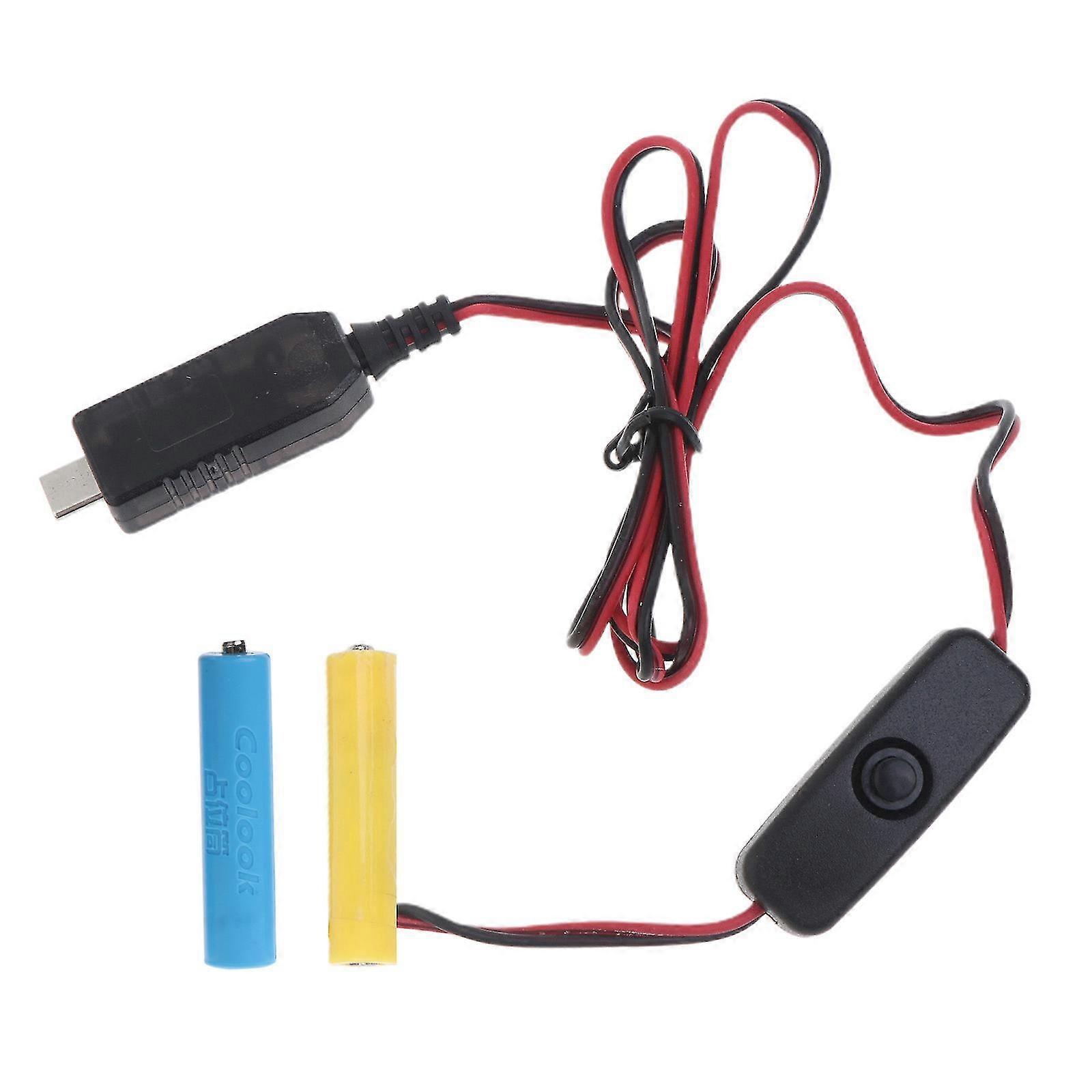 Aaa Battery Eliminator Usb C Power Supply With Switch Replace 2 Aaa Batteries