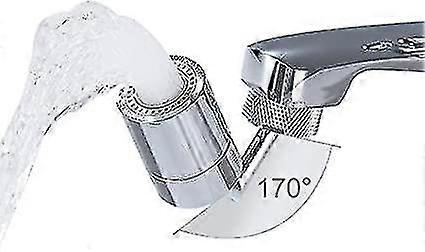 720 Degree Rotate Faucet Aerator, Dual Function Bathroom Faucet Spray Aerator Mounted For Face Washing, Gargle And Eye Flush 22mm Female Thread - Knur