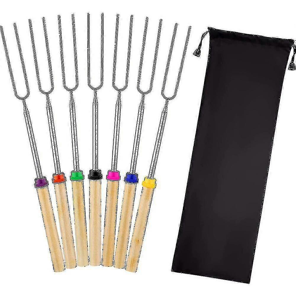 Grillgabeln Set mit 8 Marshmallow-Bratstäbchen