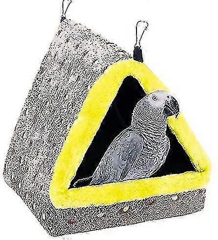 Plush Snuggle Bird Hammock Hanging Snuggle Cave Happy Hut Bird Parrot Hideaway