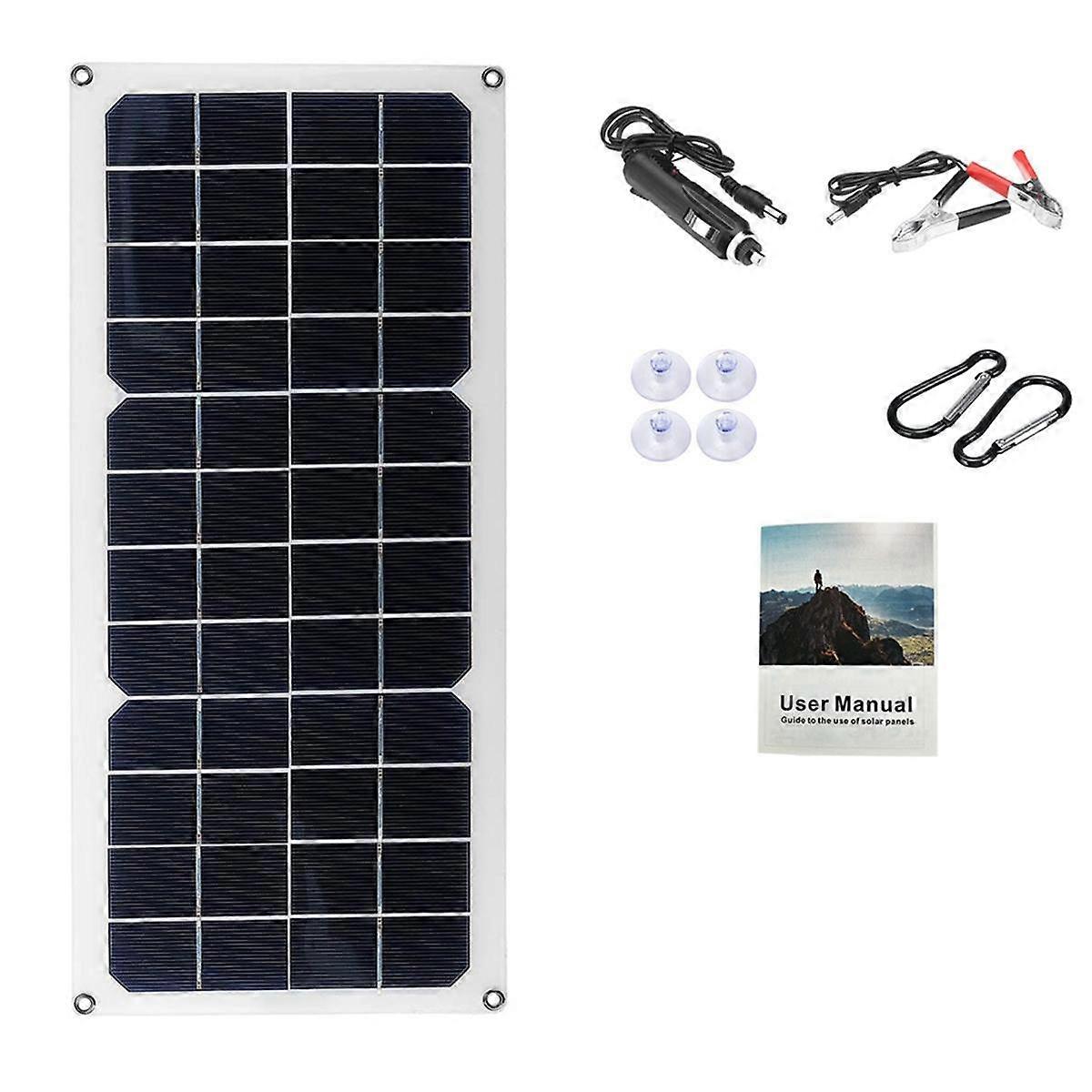 12V 30W Solar Panel Car Van Boat Caravan Trickle Portable Battery Charger Solar Charging Panel