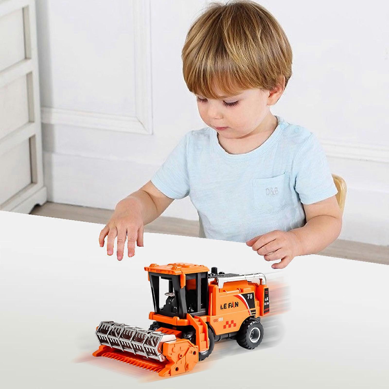 Summer Farmer Vehicle Harvester Excavator Toy For Childrens Gift Inertial Simulation Engineering Vehicle FLYE241796
